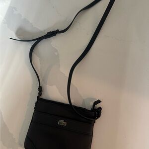Lacoste Black Minimalist Crossbody Bag